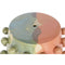 Bijzettafel Home ESPRIT Multicolour Keramiek 40 x 40 x 46 cm