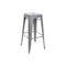Kruk DKD Home Decor 43 x 43 x 76 cm Grijs Metaal