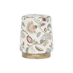 Voetensteun Home ESPRIT Mangohout 40 x 40 x 47 cm Wit