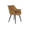 Bureaustoel DKD Home Decor Zwart Kameel Polyurethaan 68 x 64 x 82 cm
