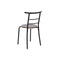 Tafel met vier stoelen DKD Home Decor Bruin Zwart Metaal Hout MDF 121 x 55 x 78 cm