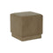 Voetensteun DKD Home Decor Bruin Polyester Hout MDF 40 x 40 x 40 cm