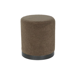Voetensteun DKD Home Decor Bruin Zwart Polyester Hout MDF 41 x 41 x 46 cm