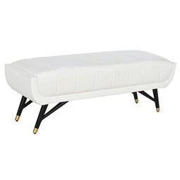 Kruk Home ESPRIT Wit Zwart 120 x 40 x 42 cm