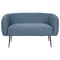 Sofa DKD Home Decor Blauw Zwart Schuim Hout Metaal Fluweel Scandi 129 x 75 x 73 cm