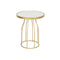 Bijzettafel DKD Home Decor Wit Gouden Metaal Raad van bestuur 49 x 49 x 60,5 cm