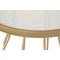 Bijzettafel DKD Home Decor Wit Gouden Metaal Raad van bestuur 49 x 49 x 60,5 cm
