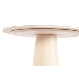 Bijzettafel Home ESPRIT Wit Beige Lichtbruin Metaal Keramisch 40 x 40 x 72 cm