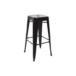 Kruk DKD Home Decor 43 x 43 x 76 cm Zwart Metaal