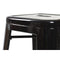 Kruk DKD Home Decor 43 x 43 x 76 cm Zwart Metaal