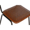 Keukenstoel Home ESPRIT Bruin Zwart 46 x 52 x 78 cm