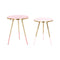 Set van 2 tafels Home ESPRIT Roze Gouden 41 x 41 x 51 cm