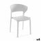 Stoel Versa Wit 39,5 x 79 x 41,5 cm (4 Stuks)