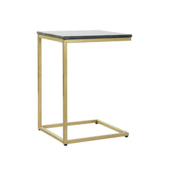 Bijzettafel DKD Home Decor 40 x 46 x 65 cm Zwart Gouden Marmer Ijzer