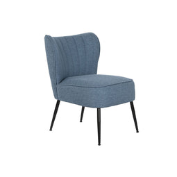 Leunstoel DKD Home Decor Blauw Metaal 55 x 64 x 72,5 cm