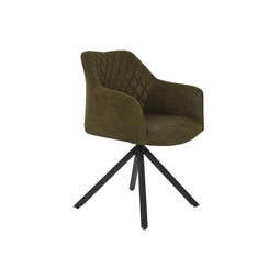 Stoel DKD Home Decor Zwart Groen 55 x 58 x 83 cm