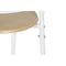Tafel met vier stoelen DKD Home Decor Wit Natuurlijk Metaal Hout MDF 121 x 55 x 78 cm