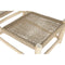 Armstoel DKD Home Decor Wit Natuurlijk Teakboom 69 x 81 x 84 cm