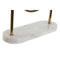 Spiegel Home ESPRIT Wit Gouden Metaal Marmer 30 x 10 x 30 cm
