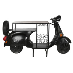 Flessenrek Home ESPRIT Bruin Zwart Ijzer Mangohout 195 x 70 x 106 cm