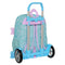 Schoolrugzak met Wielen Frozen Hello spring Blauw 33 x 42 x 14 cm