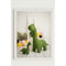 Schilderij Crochetts Multicolour 33 x 43 x 2 cm Dinosaurus