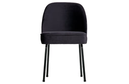 BePureHome Vogue Eetkamerstoel Fluweel Inkt