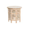 Bijzettafel DKD Home Decor Wit Bruin Mangohout 53 x 53 x 53 cm