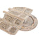 Bijzettafel DKD Home Decor Wit Bruin Mangohout 53 x 53 x 53 cm