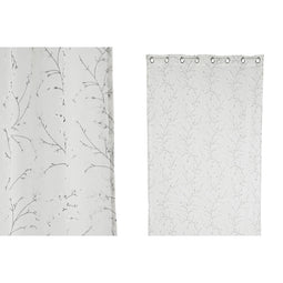 Gordijn Home ESPRIT Wit Romantiek 140 x 260 cm