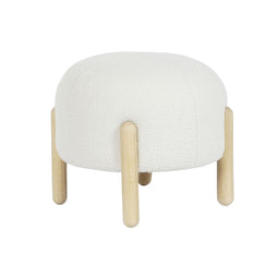 Voetensteun DKD Home Decor 45 x 45 x 36 cm Hout Wit