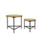Set van 2 tafels DKD Home Decor Zwart 64 x 64 x 55 cm 62 x 62 x 55,5 cm