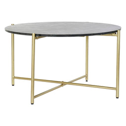 Hoofdtafel DKD Home Decor 81 x 81 x 44 cm Marmer Ijzer