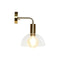 Muurlamp DKD Home Decor Gouden Metaal Kristal 50 W Modern 220 V 20 x 25 x 28 cm