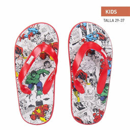 Slippers voor Kinderen Marvel Grijs Rood Schoenmaat 31