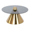 Bijzettafel DKD Home Decor Zwart Gouden Metaal Kristal 60 x 60 x 30 cm