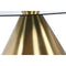 Bijzettafel DKD Home Decor Zwart Gouden Metaal Kristal 60 x 60 x 30 cm