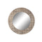 Wandspiegel DKD Home Decor 76 x 4 x 76 cm Kristal Bruin Wit Mandala Mangohout Indiaas Hout MDF De...