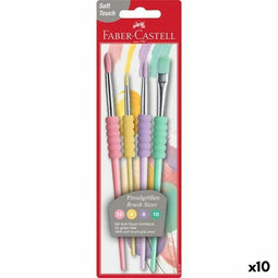 Penselen Faber-Castell 4 Onderdelen Taart (10 Stuks)