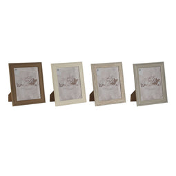 Fotolijsten Home ESPRIT Bruin Beige Crème Natuurlijk Kristal polyestyreen 26,2 x 1,6 x 31,2 cm