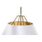Plafondlamp DKD Home Decor Wit Gouden PVC Metaal 50 W 38 x 38 x 32 cm