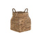 Decoratieve Mand DKD Home Decor 8 x 28 x 60 cm Metaal Natuurlijke Vezel