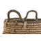 Decoratieve Mand DKD Home Decor 8 x 28 x 60 cm Metaal Natuurlijke Vezel