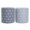 Voetensteun DKD Home Decor 31 x 31 x 33 cm Blauw Hemelsblauw Pijnboom Geometrisch Mediterrane (2...