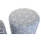 Voetensteun DKD Home Decor 31 x 31 x 33 cm Blauw Hemelsblauw Pijnboom Geometrisch Mediterrane (2...