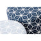 Voetensteun DKD Home Decor 31 x 31 x 33 cm Blauw Hemelsblauw Pijnboom Geometrisch Mediterrane (2...