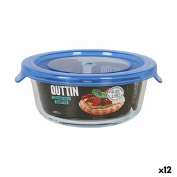 Lunchbox Quttin Blauw 400 ml (12 Stuks)