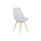 Stoel DKD Home Decor 48 x 56 x 83 cm Schuim Beige Blauw Beukenhout