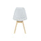 Stoel DKD Home Decor 48 x 56 x 83 cm Schuim Beige Blauw Beukenhout