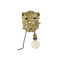 Muurlamp Home ESPRIT Gouden Hars 50 W Modern Bulldog 220 V 25 x 23 x 29 cm